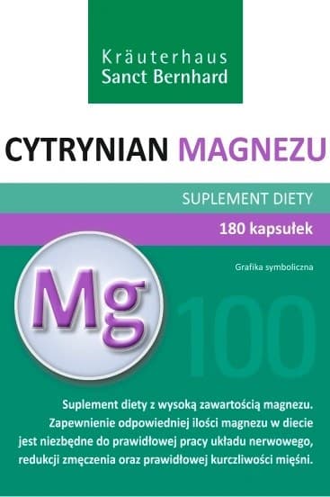 Kräuterhaus Sanct Bernhard - Magnesium Citrate – Kräuterhaus Sanct Bernhard packaging
