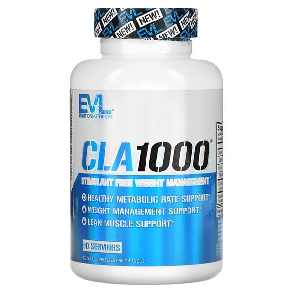 EVLution Nutrition - CLA 1000 - 90 cápsulas blandas – EVLution Nutrition packaging