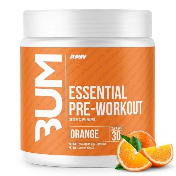 Raw Nutrition Bum Line - Essential Pre-Workout (Orange) 399g
