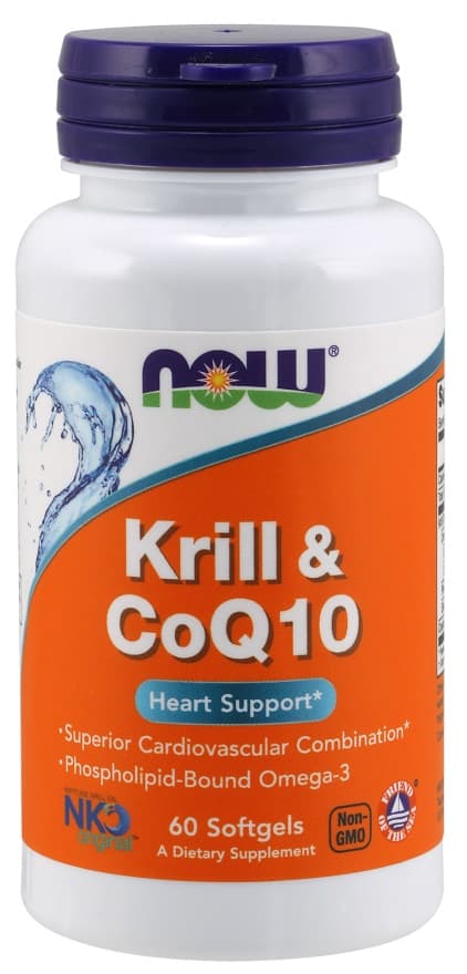 NOW Foods Krill & CoQ10 60 kapsler – NOW Foods packaging