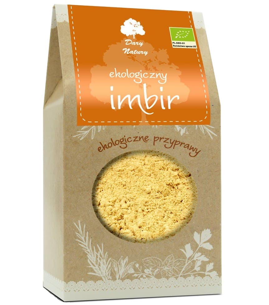 Dary Natury - Organic Ground Ginger – Dary Natury förpackning