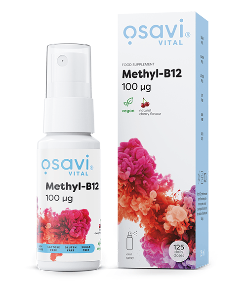 Osavi Methyl-B12 Oral Spray Cherry 25ml – Osavi packaging