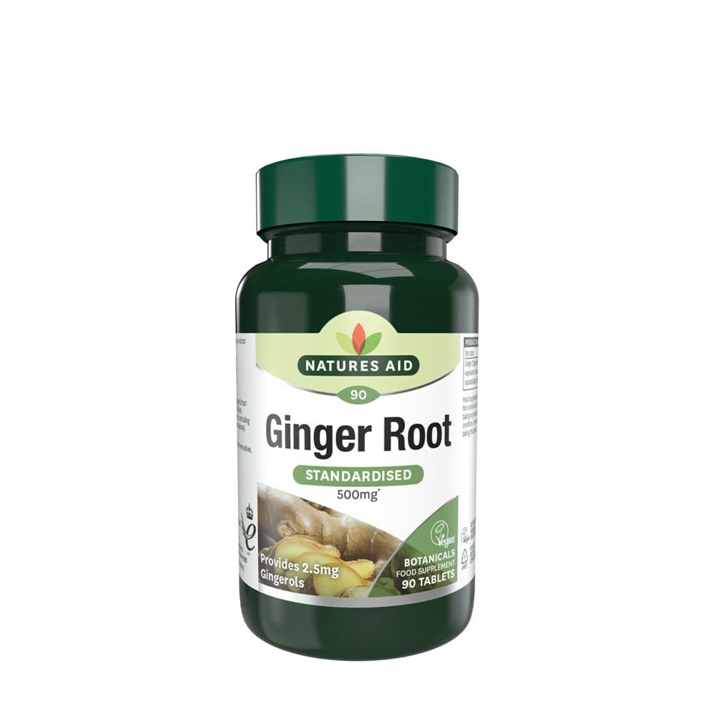 Natures Aid - Ginger Root Standardized - 90 Tabs