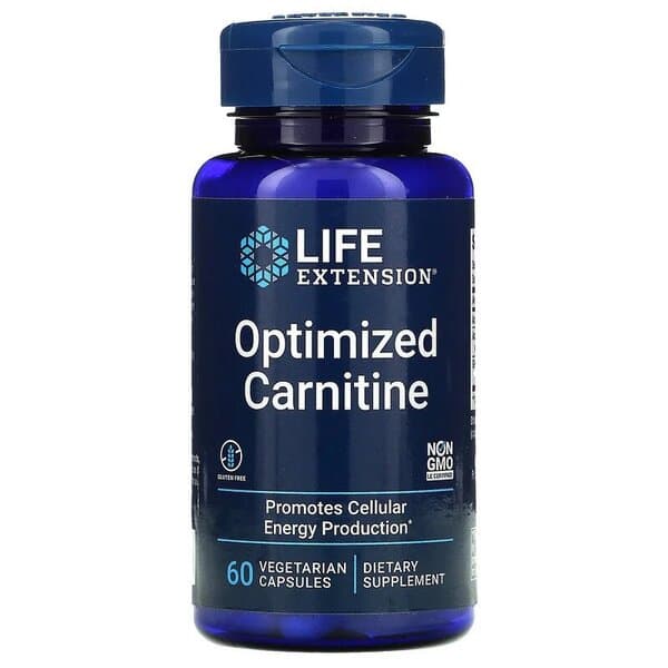 Life Extension - Optimized Carnitine - 60 cápsulas – Life Extension empaque