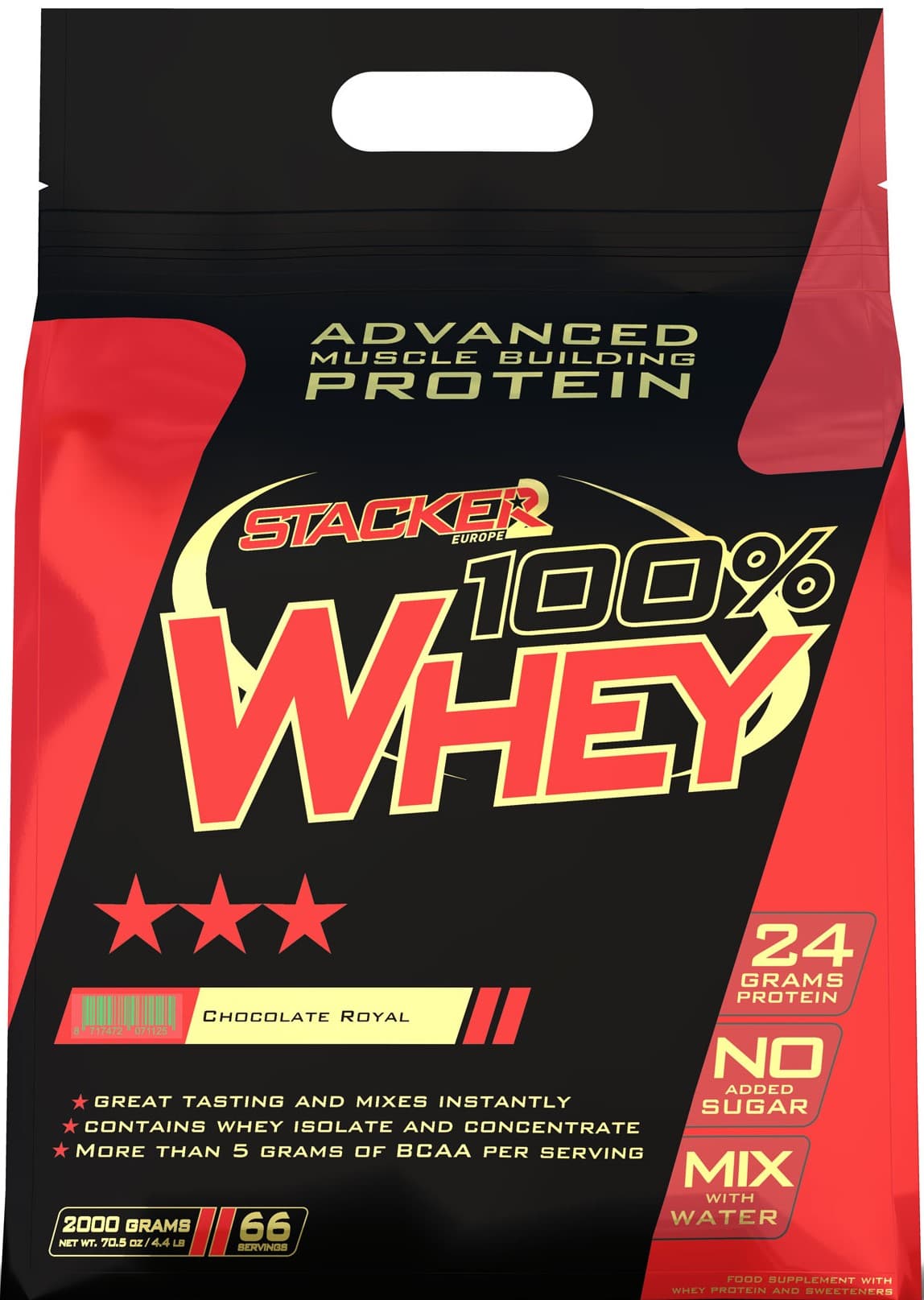 100% Whey, Vanilla - 2000g | Stacker2 – Stacker2 embalagem