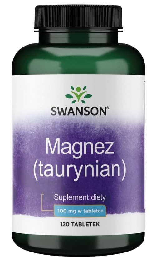 Swanson Magnesium Taurate 200 mg - 120 tabletek – Swanson packaging