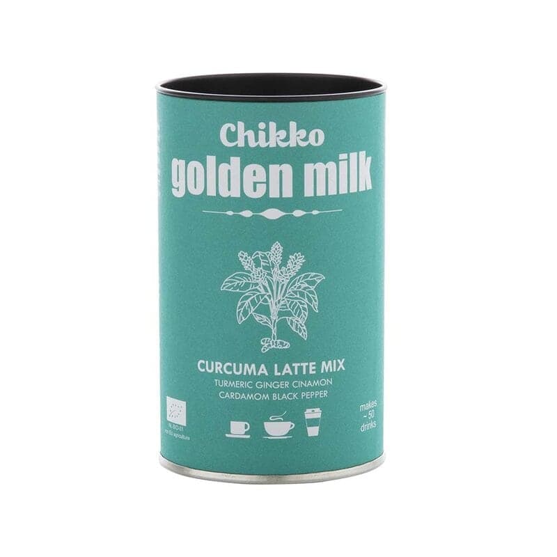 Golden Milk Lattemix med gurkmeja 110g – Chikko confezione
