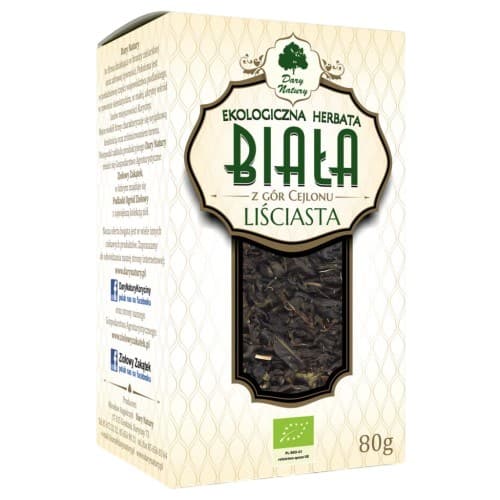 Dary Natury - White Ceylon Loose Leaf Tea Organic 80g – Dary Natury verpakking