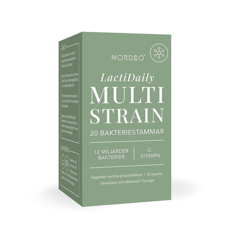 LactiDaily Multi Strain 20 cepas 30 cápsulas | Nordbo – Nordbo embalagem