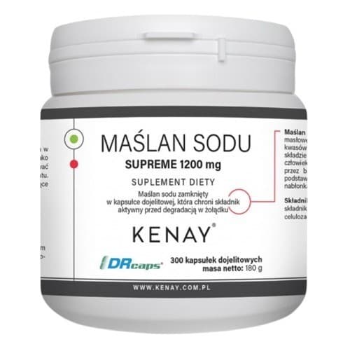 Kenay - Natriumbutyrat - 1200mg, 300 Kapseln