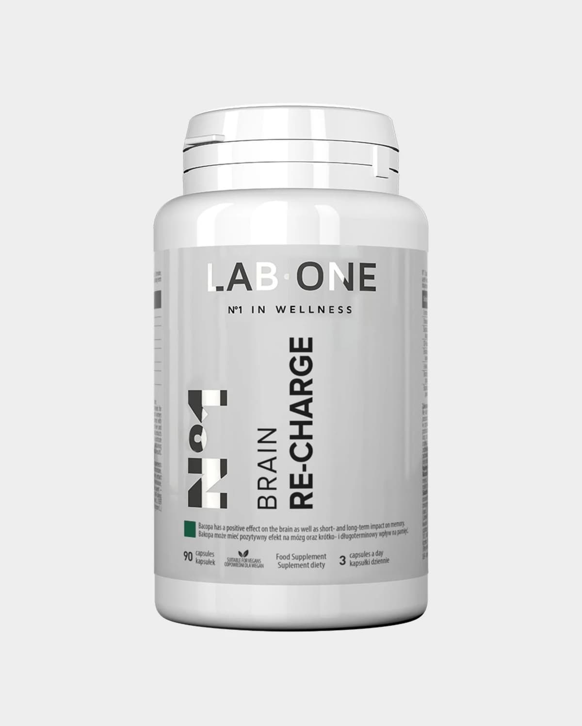 LAB ONE - Brain RE-CHARGE Kapseln 90 - 90 Kapseln