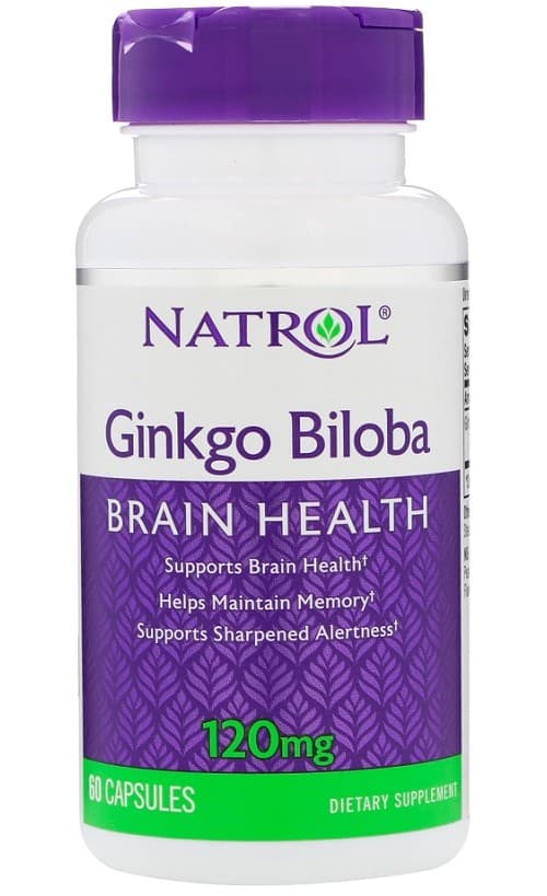 Natrol Ginkgo Biloba 120 mg - 60 kapslar