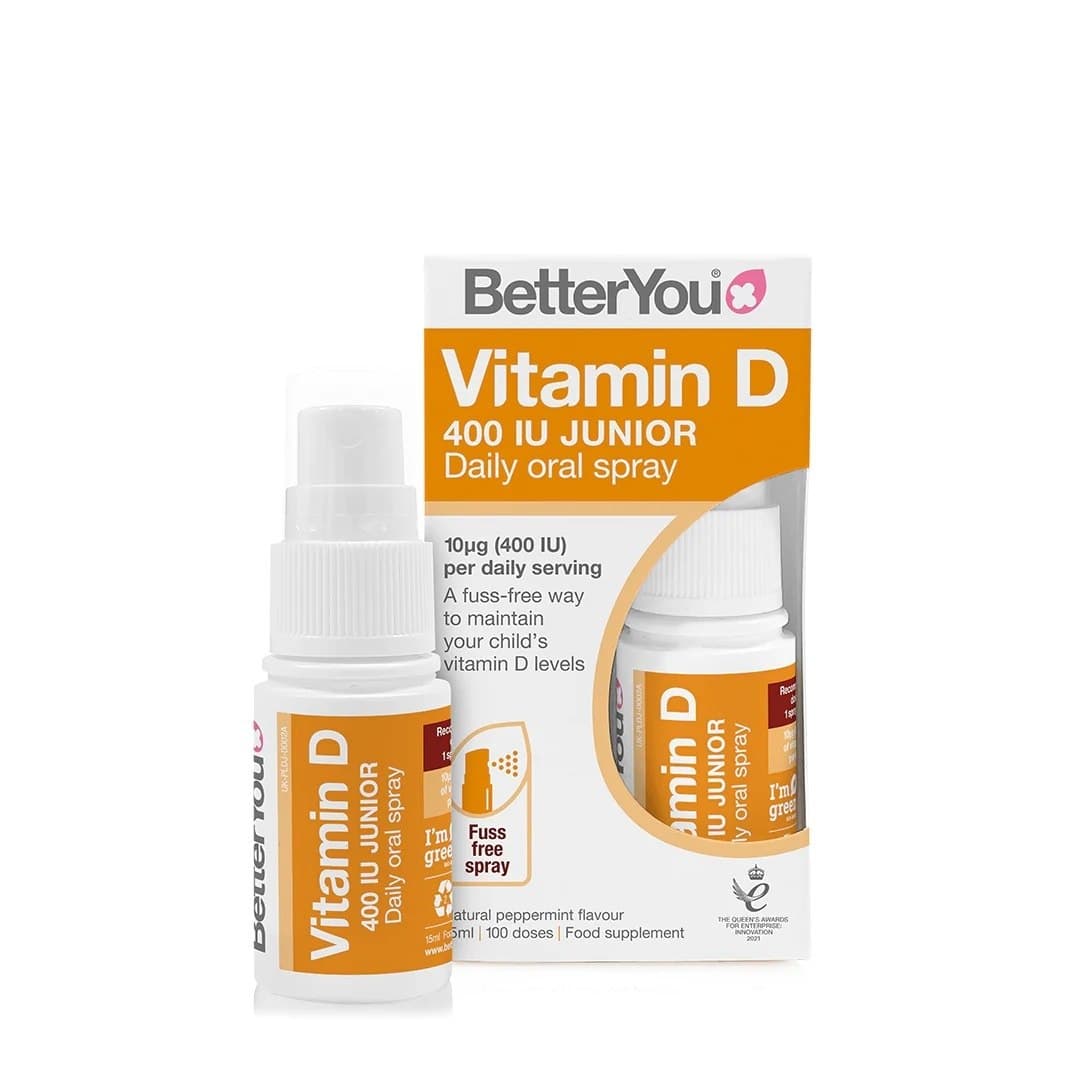 Better You - Dlux Junior Daily Vitamin D Oral Spray - 15ml – Better You packaging