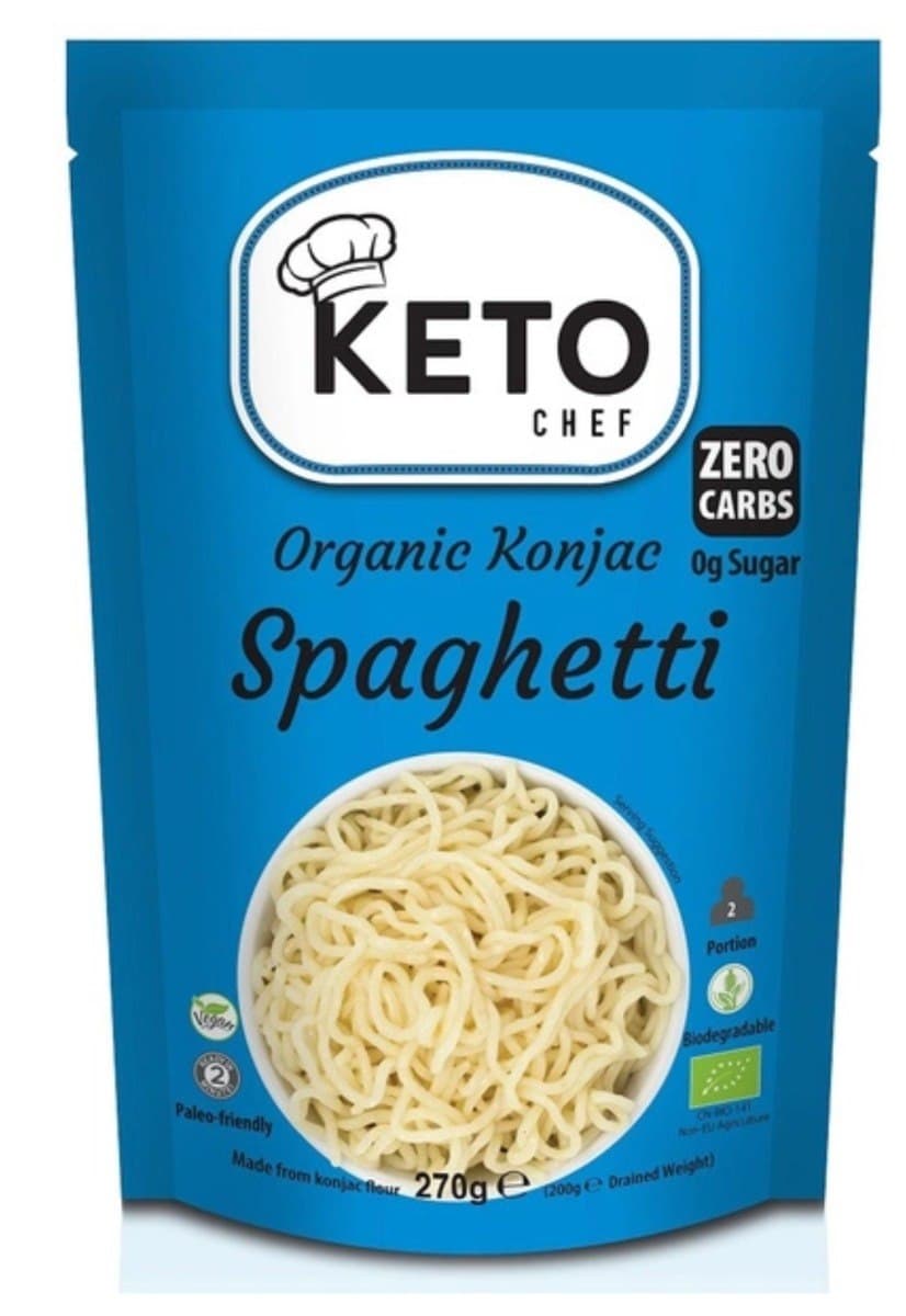 Keto Chef Konjac Spaghetti Senza glutine BIO 270 g – Keto Chef packaging