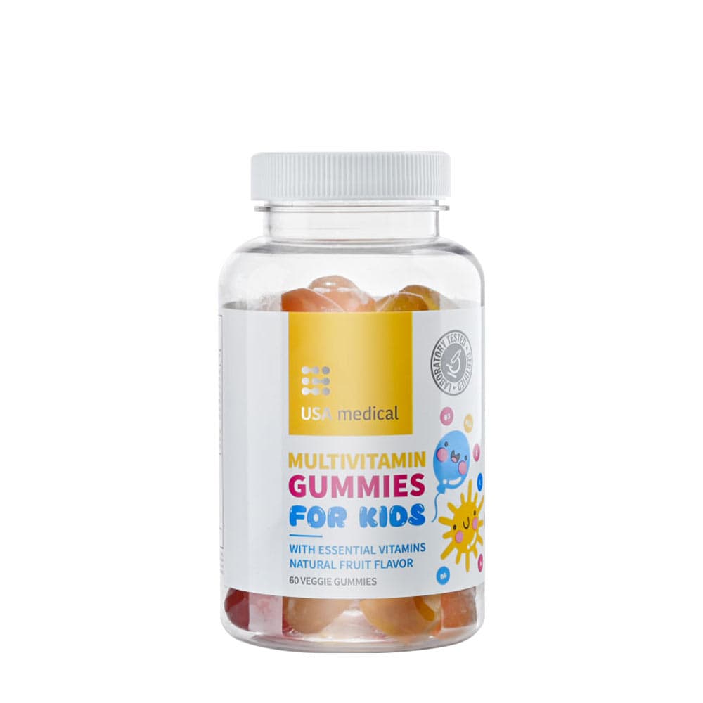 Usa Medical Multivitamin Gummies For Kids - 60 Veggie Gummies – Usa Medical förpackning
