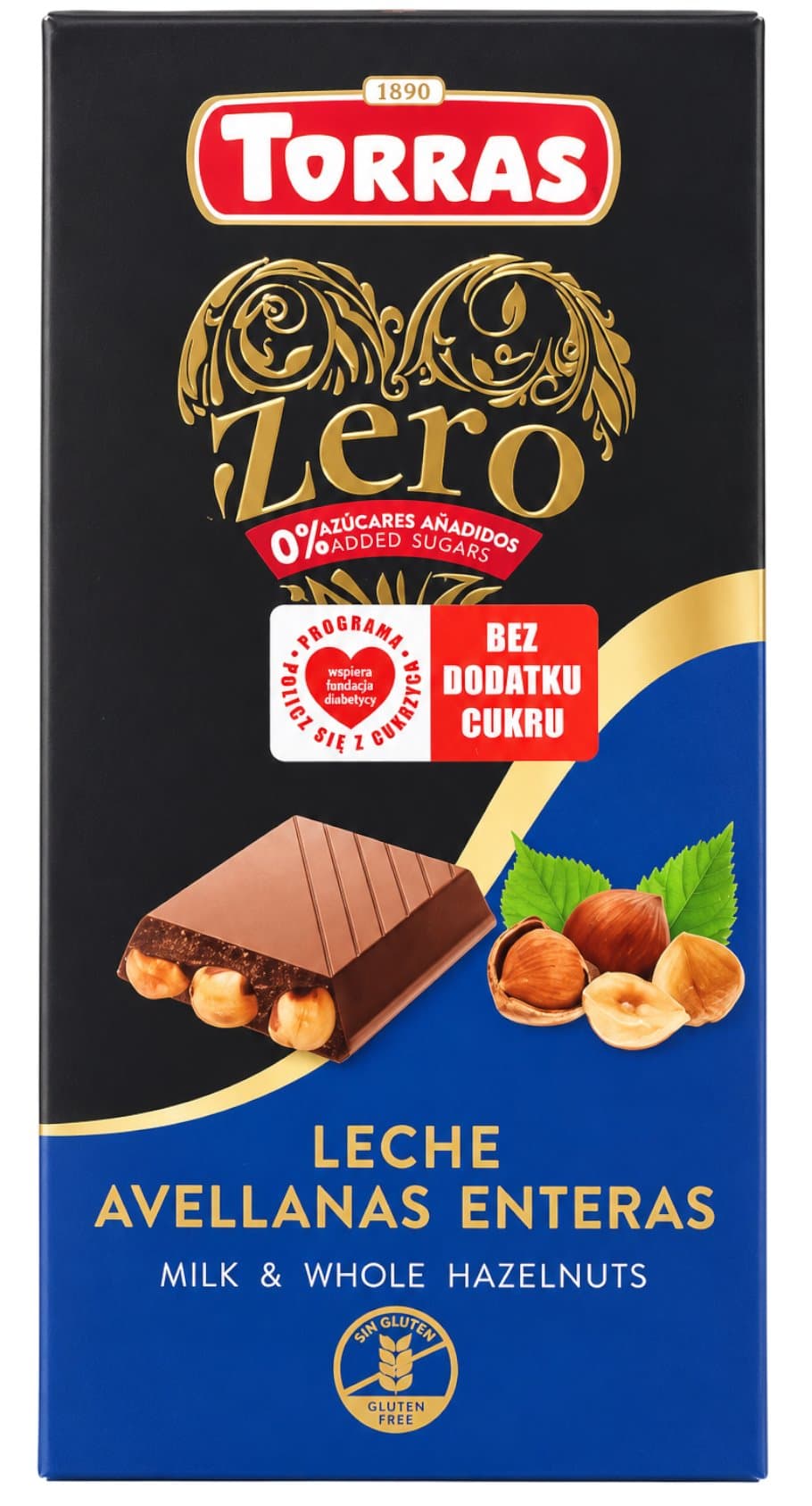 Torras - Zero Milk Chocolate with Hazelnuts
