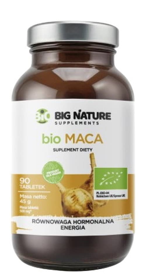 Big Nature - Bio Maca - 90 kapsler – Big Nature emballage