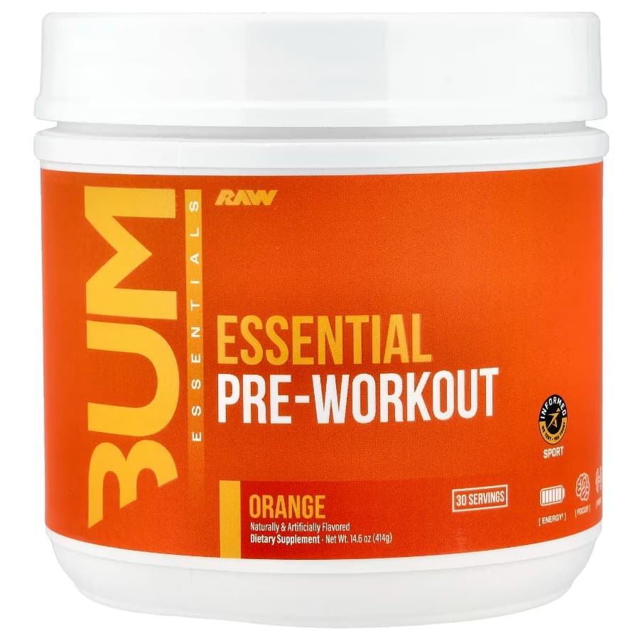 Raw Nutrition - Essential Pre-Workout Powder Orange 399g