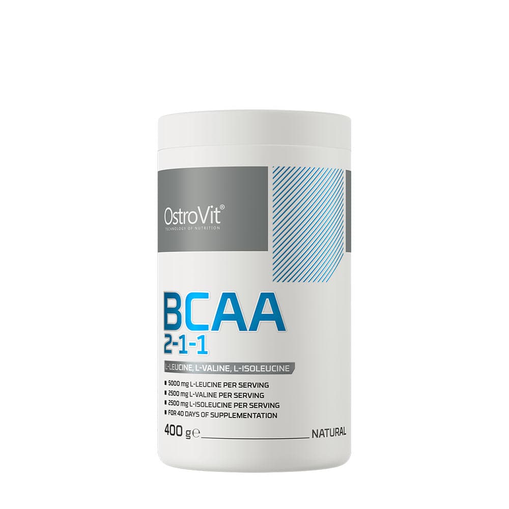 OstroVit Natural BCAA 400g – rent aminosyrapulver i pulverform