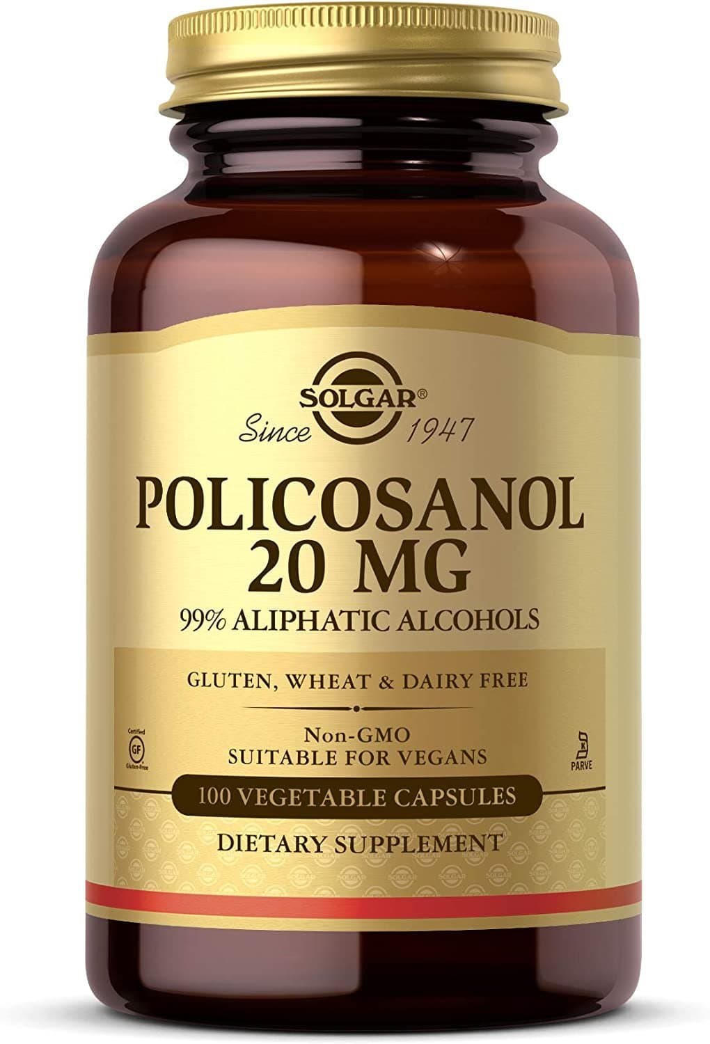 Solgar Policosanol 20mg 100 Vegetariska Kapslar