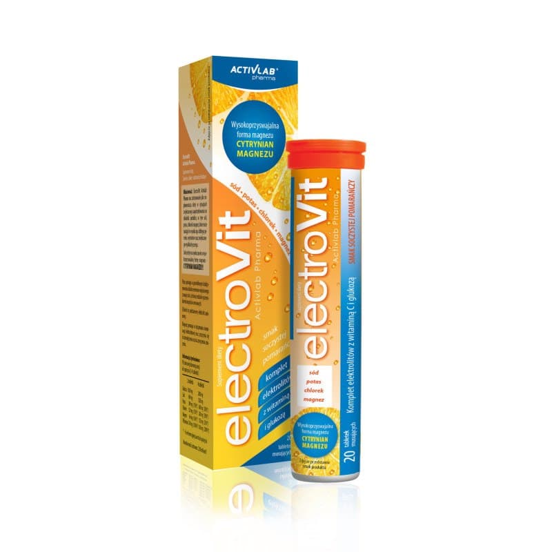 ActivLab ElectroVit orange flavour 20 tablets – Activlab packaging