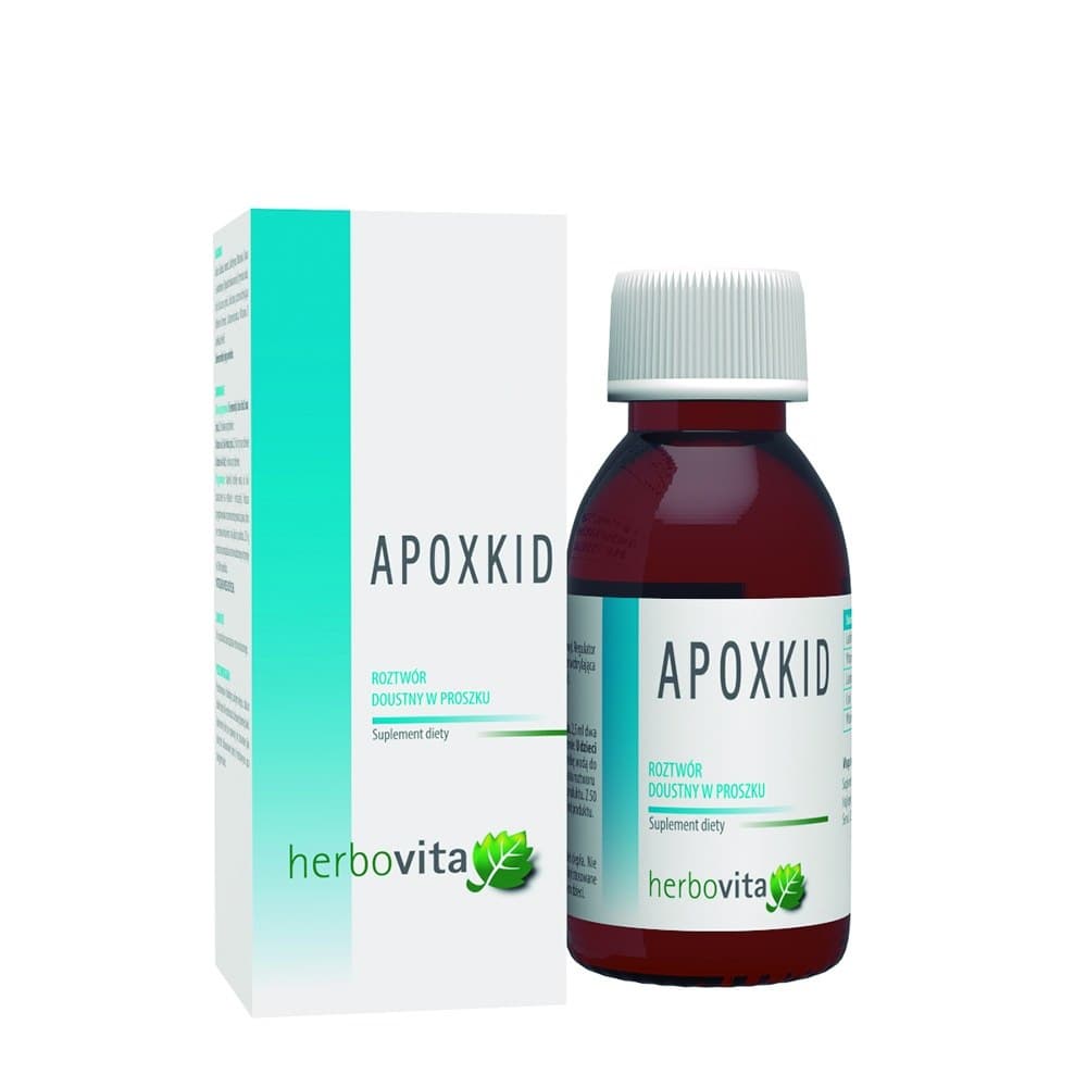 Herbovita Apoxkid - Nährstoffunterstützung für Kinder 50g – Herbovita Verpackung