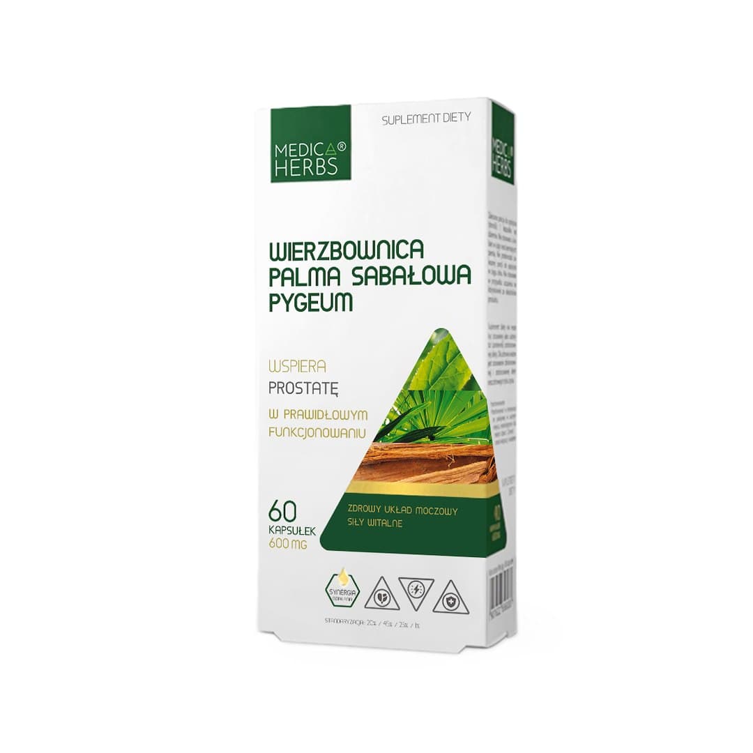 Medica Herbs - Willowherb, Saw Palmetto, Pygeum 60 kapsler