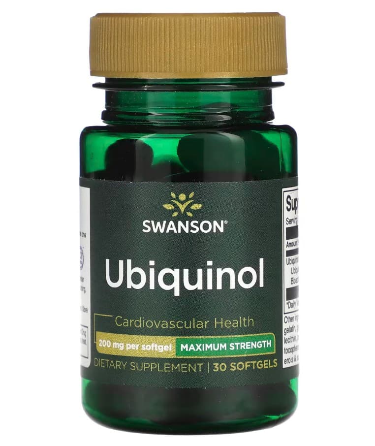Swanson Ubiquinol 200 mg - 30 mjuka kapslar