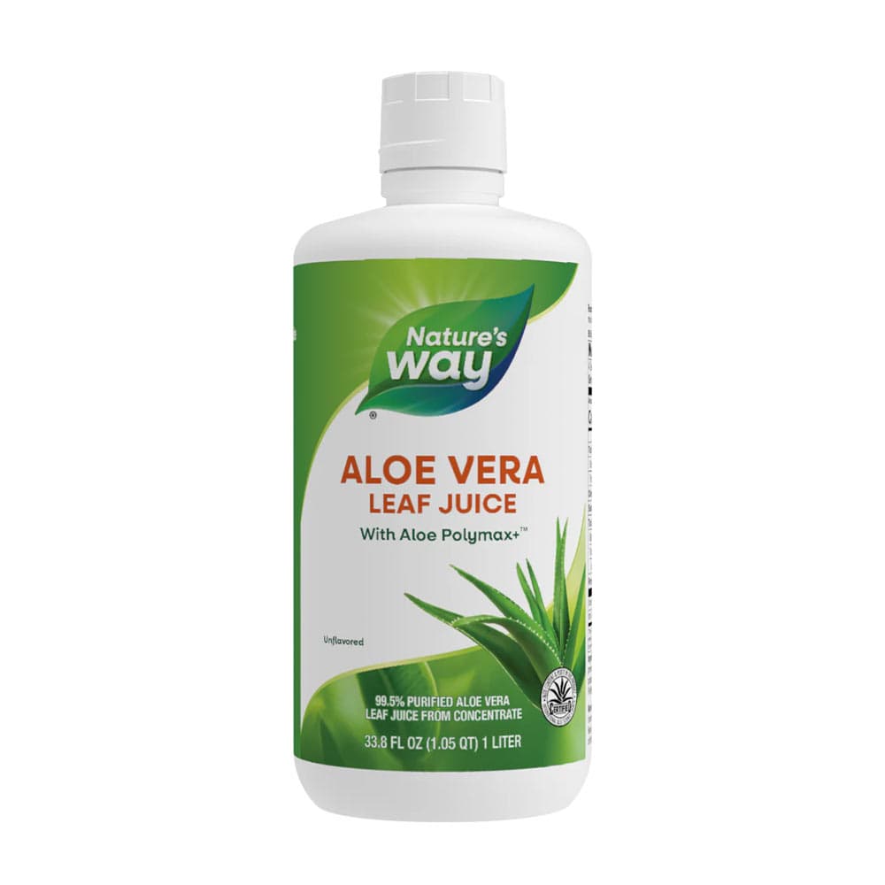 Nature's Way Aloe Vera Bladsjuice 1000ml – Nature's Way förpackning