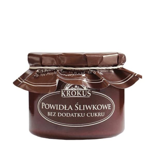 Krokus - Plum Spread Sugar-Free - 310g – Krokus förpackning
