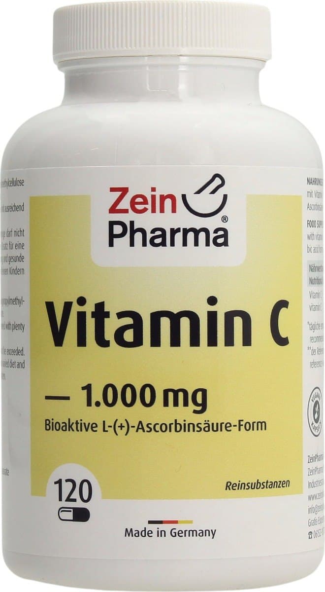 Zein Pharma Vitamin C 1000mg 30 Kapseln – Zein Pharma Verpackung