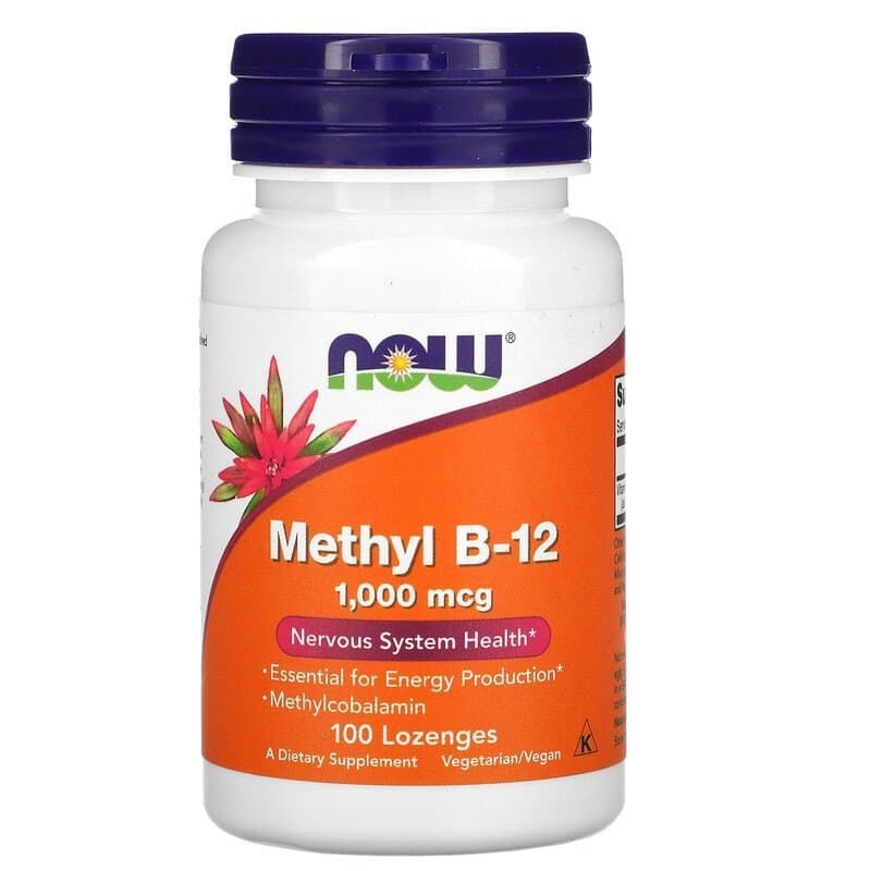 NOW Foods Methyl B-12 1000mcg zuigtabletten