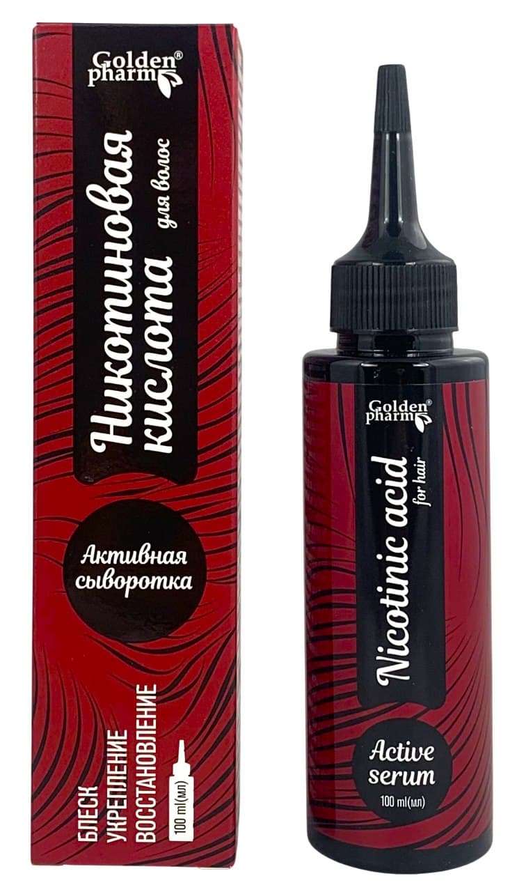 Golden Pharm - Ácido Nicotínico Para Cabelo - 100ml – Golden Pharm embalagem