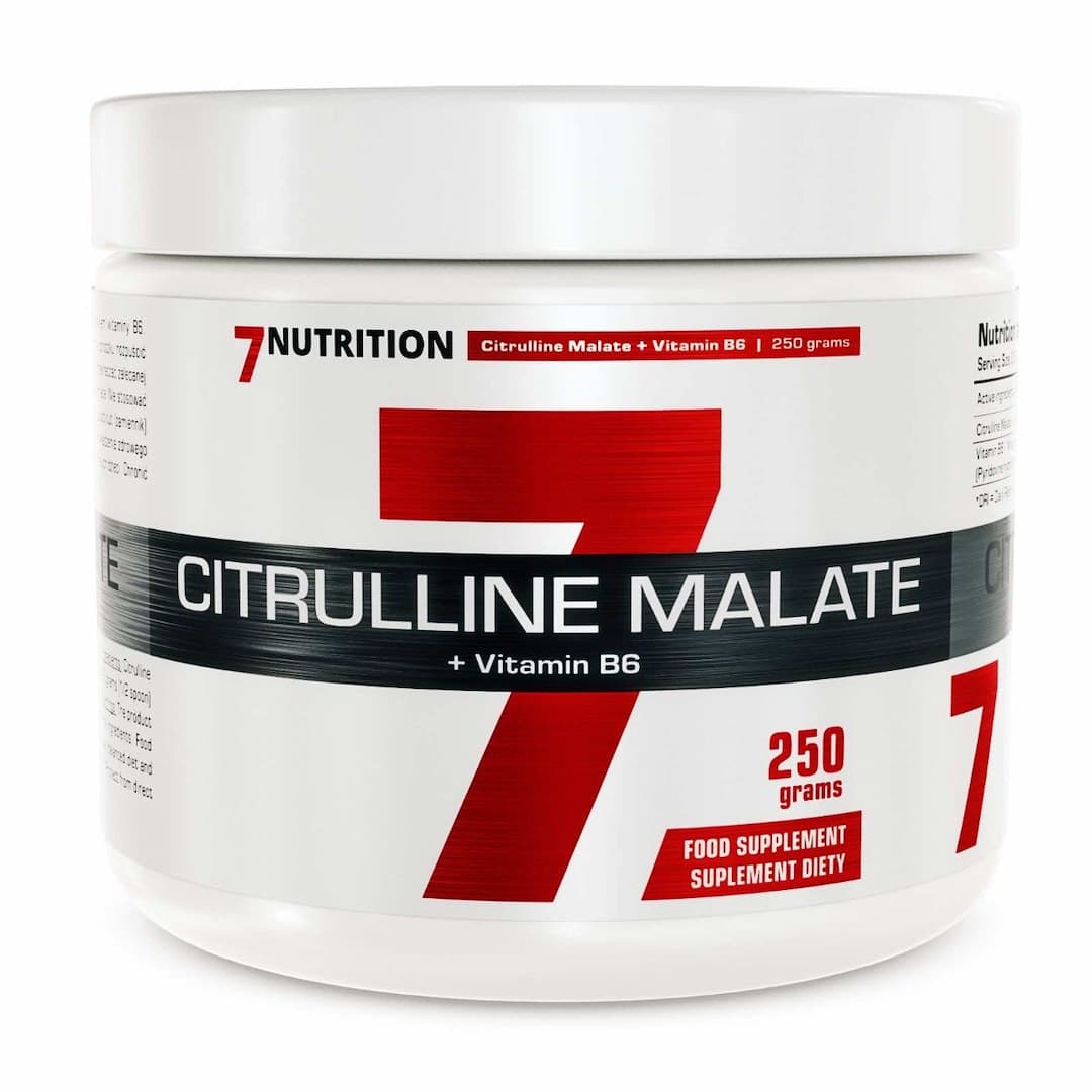 7Nutrition - Citrulline Malate + Vitamin B6, 250g powder – 7 Nutrition packaging