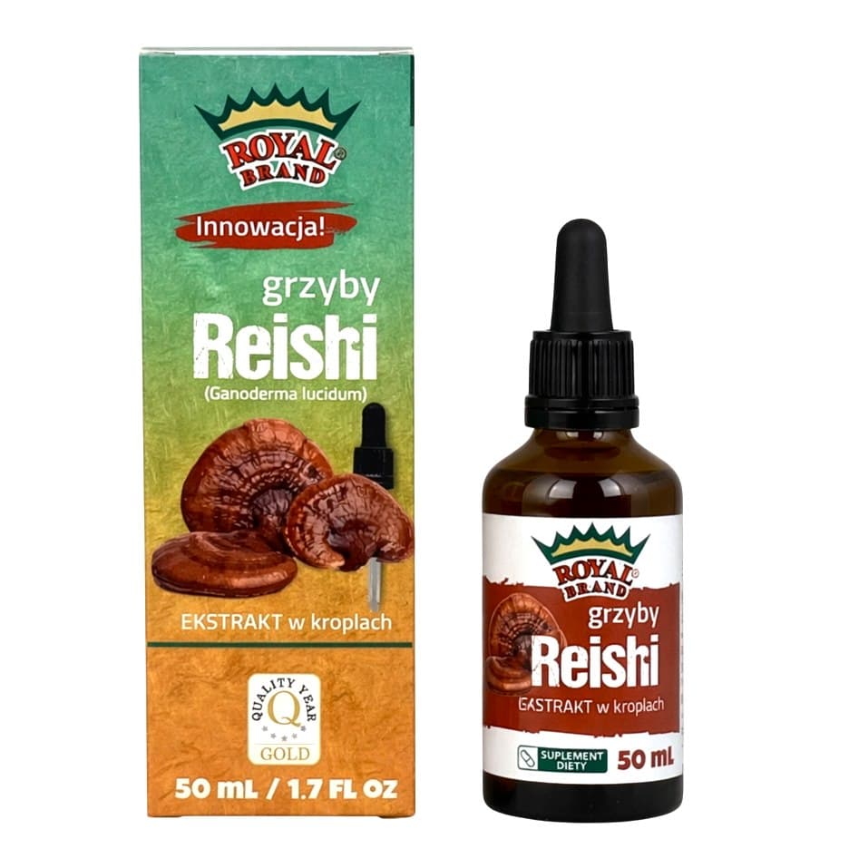 Royal Brand - Reishi Mushroom Extract - 50ml – Royal Brand förpackning