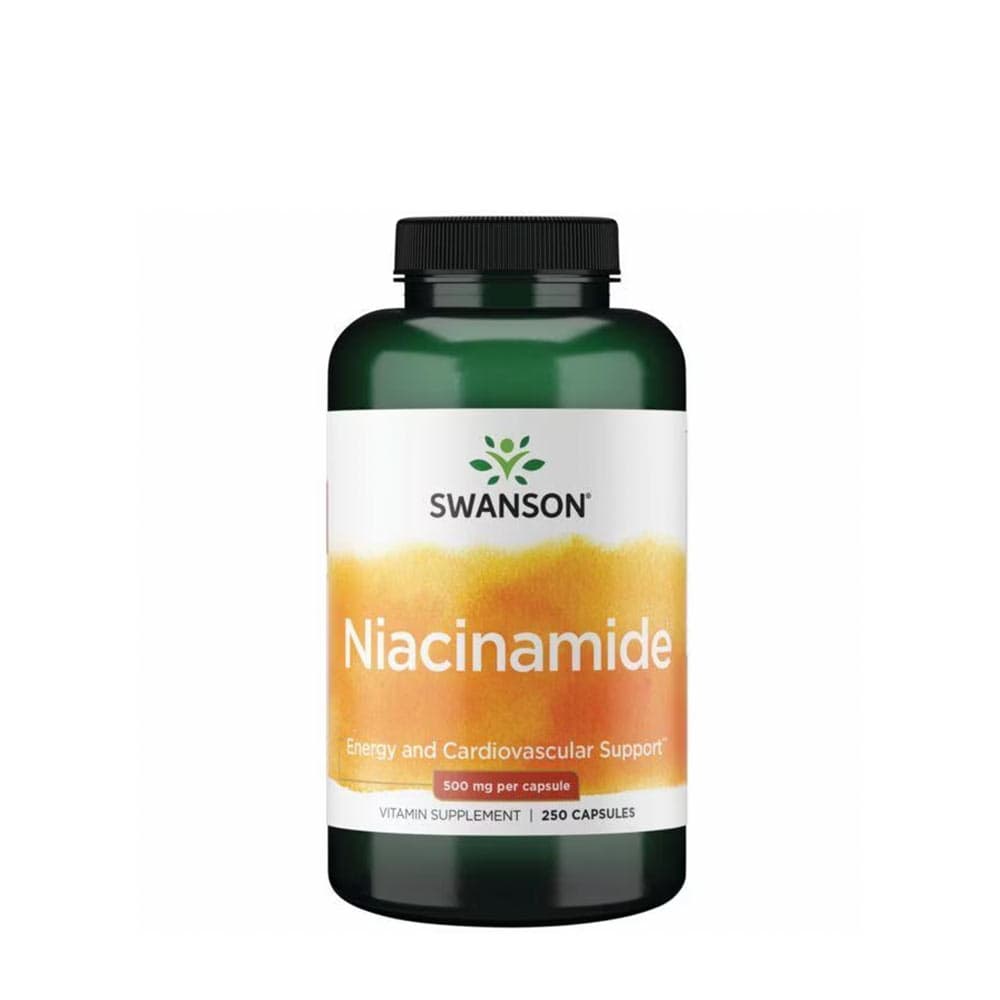 Swanson Niacinamide 500mg - 250 kapsułek – Swanson packaging