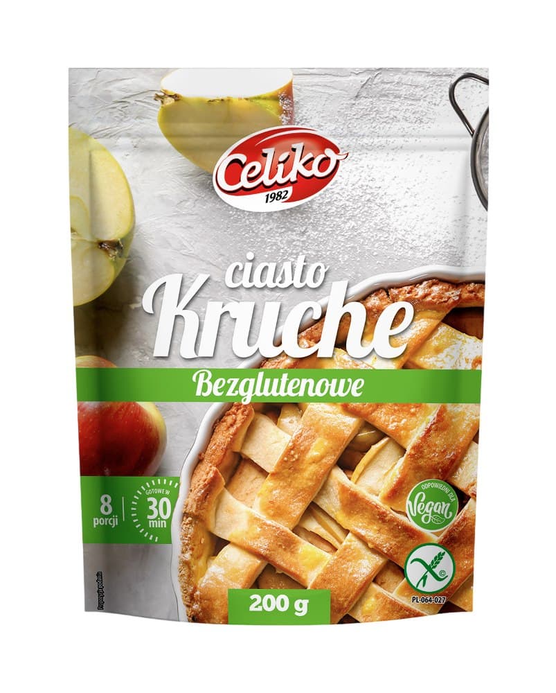 Celiko - Gluten-Free Shortbread Cake Mix 200g – Celiko packaging