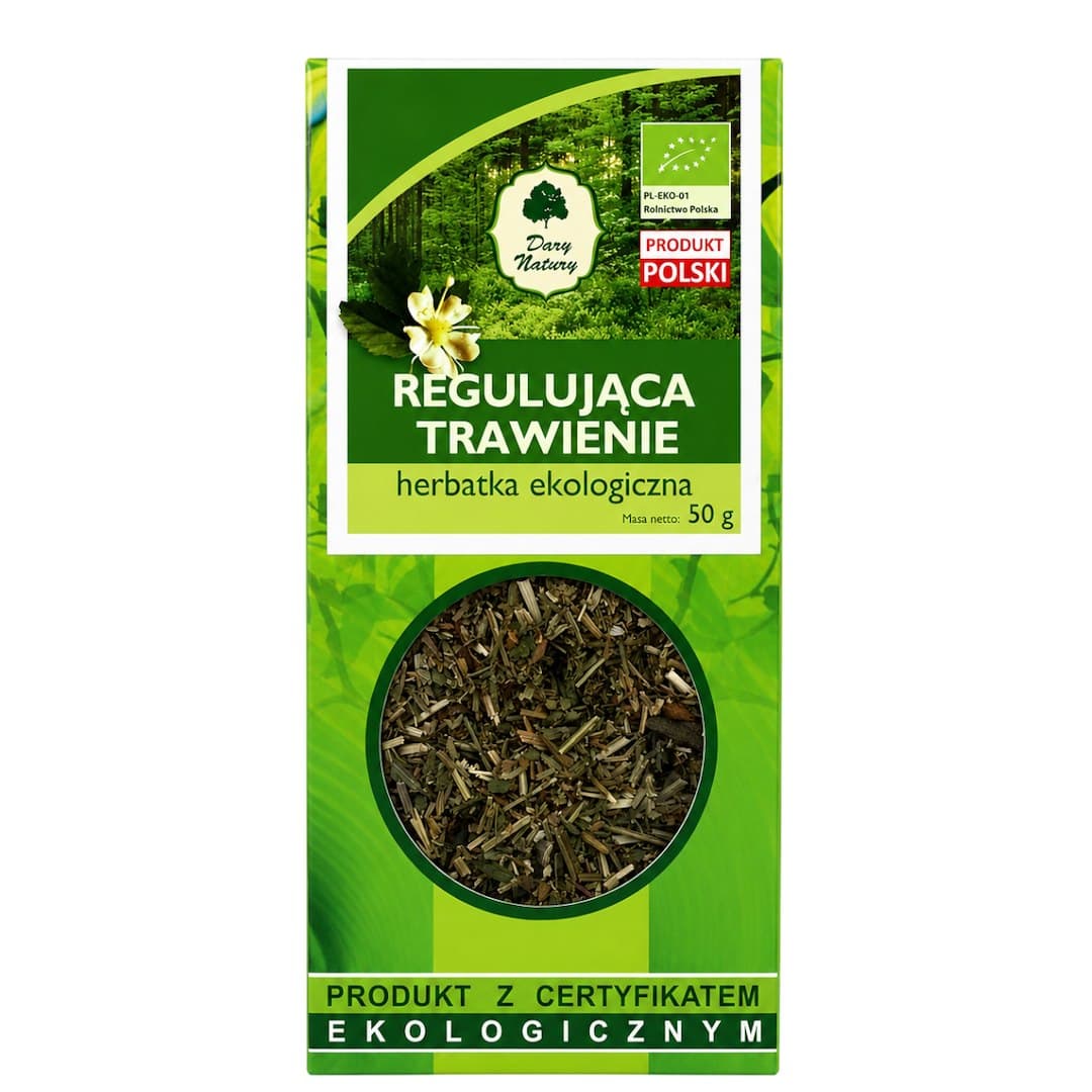 Dary Natury - Digestive Regulating Tea - 50g – Dary Natury förpackning