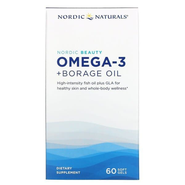 Nordic Naturals Nordic Beauty Omega-3 + Aceite de Borraja 60 cápsulas – Nordic Naturals empaque