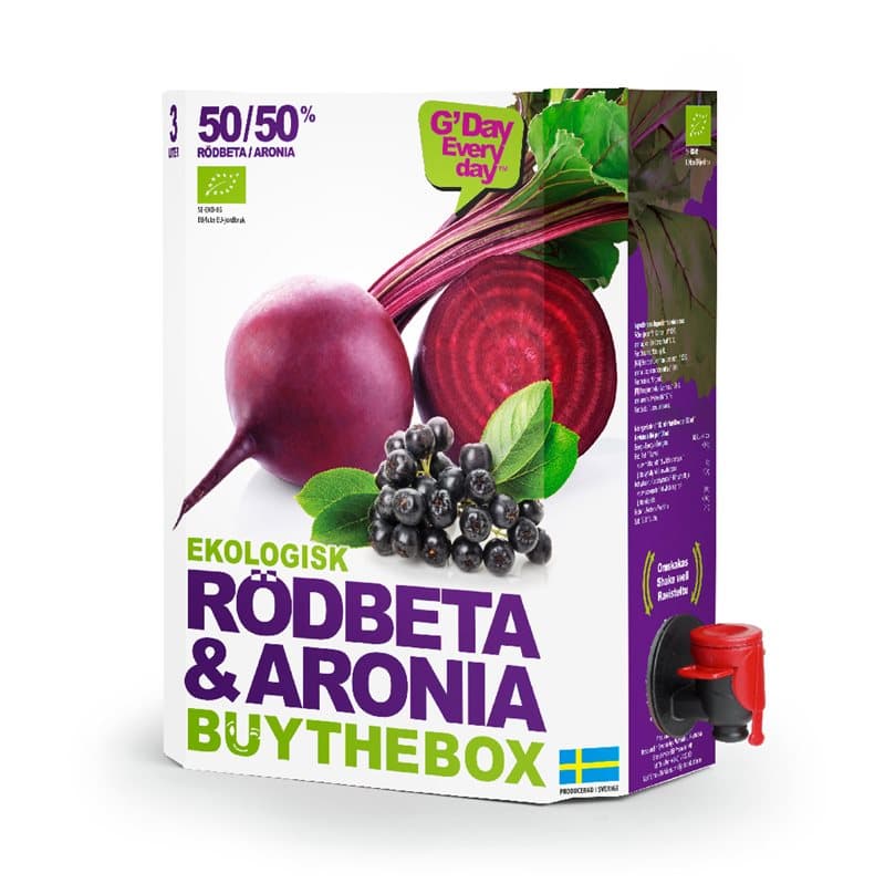 Rödbeta/Aronia BiB 3 liter | Buy the Box – Buy the Box förpackning