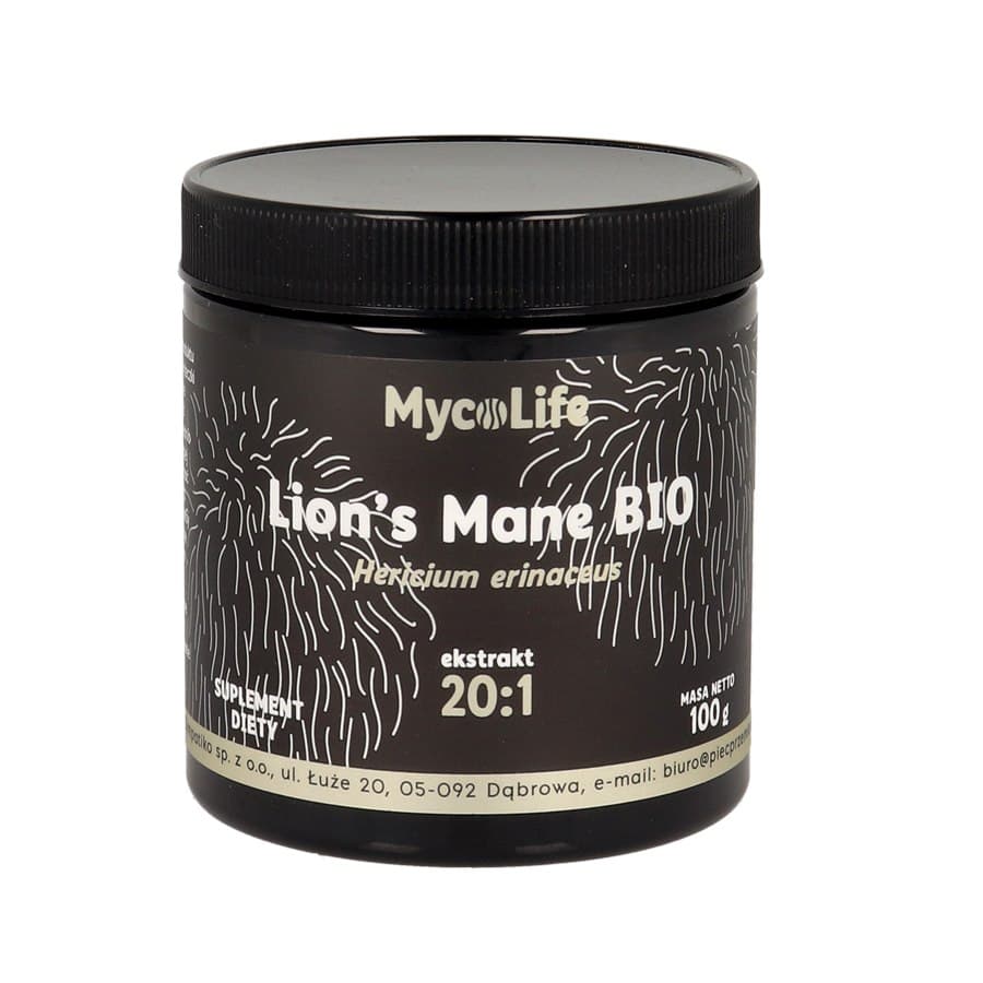 MycoLife - Organic Mushroom Extract 20:1 – MycoLife förpackning