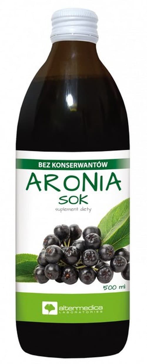 Alter Medica - Aronia Juice 500ml – Alter Medica förpackning