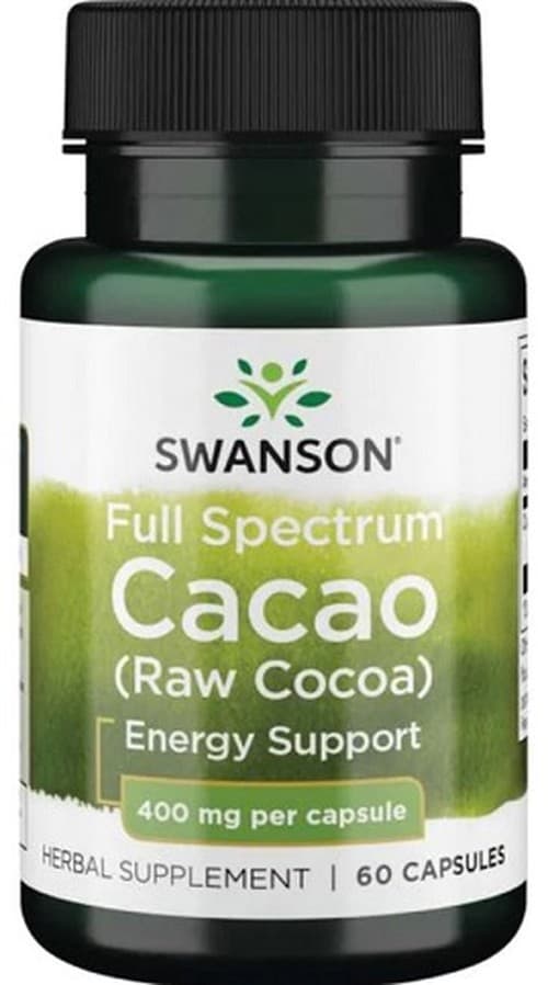 Swanson Full Spectrum Kakao - 400 mg - 30 Kapslar