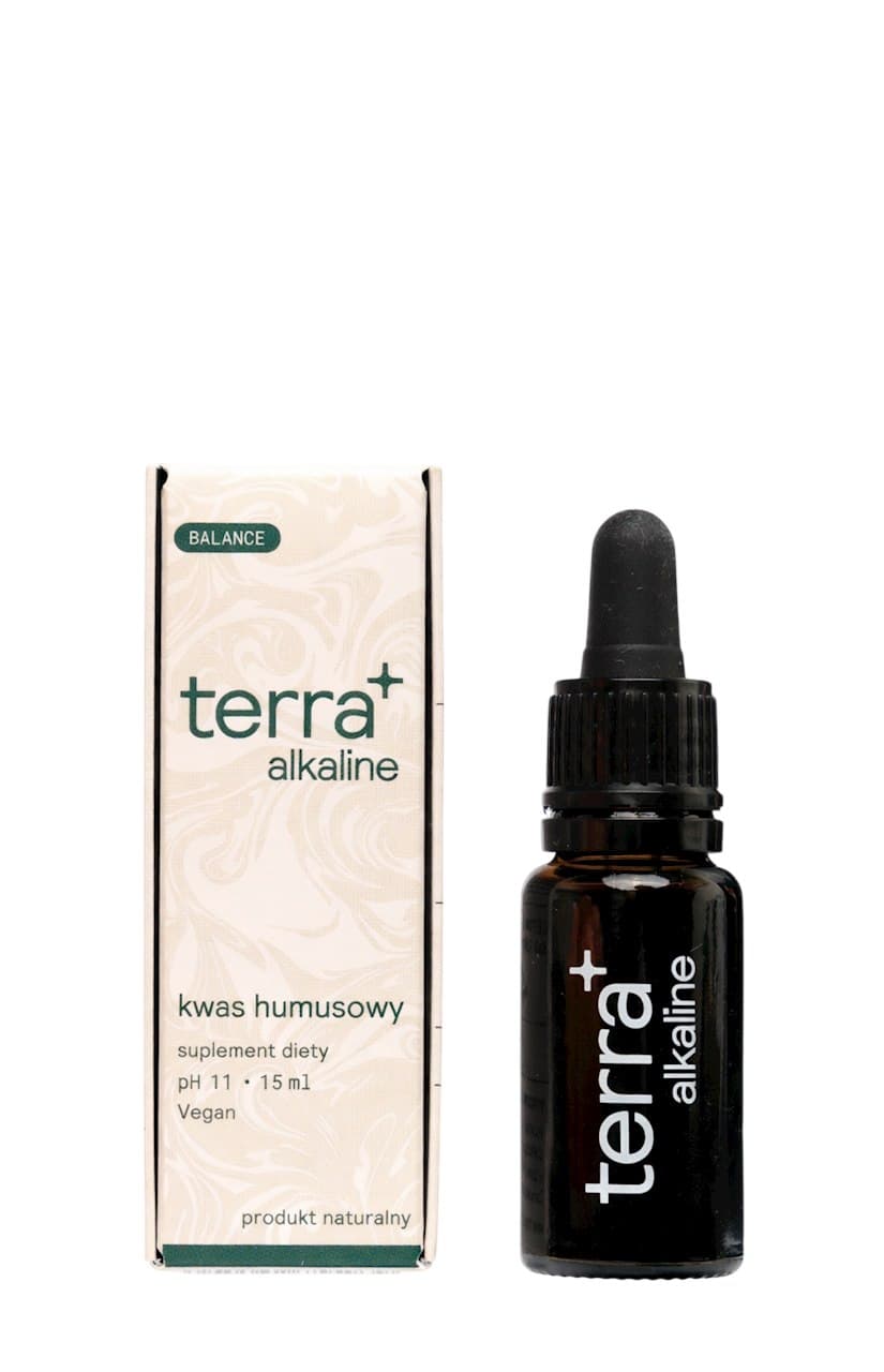 Terra+ - Alkaline Humic Fulvic Acid PH 11 - 15ml – Terra+ förpackning