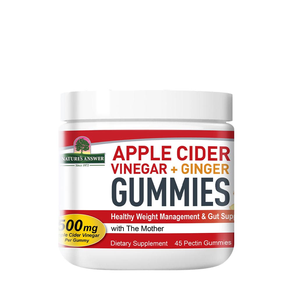 Nature's Answer - Gummies Vinaigre de Cidre & Gingembre - 45 gummies pectine – Nature's Answer emballage