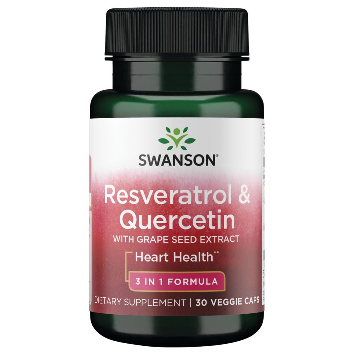 Swanson Resveratrol & Quercetin 250 mg – 30 vegetabiliska kapslar