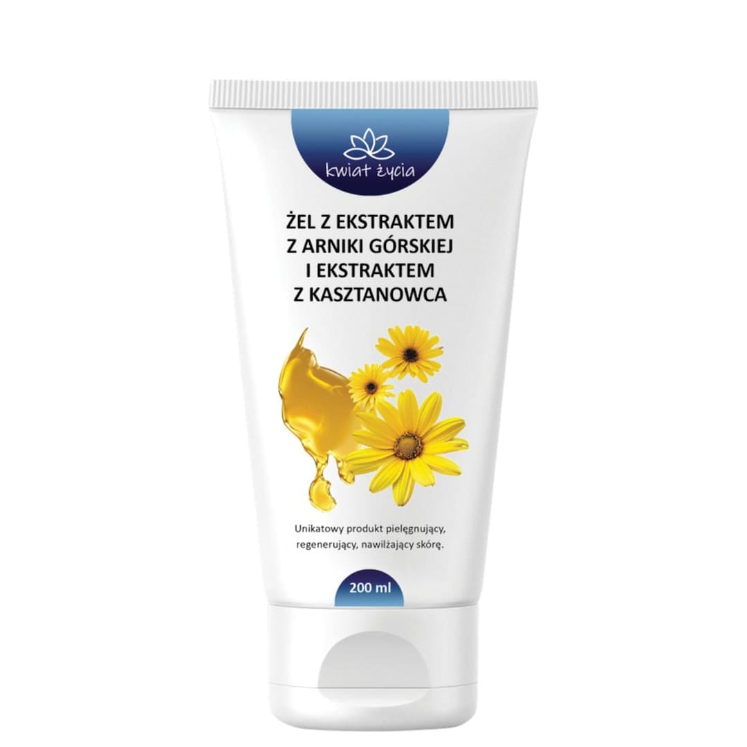 KWIAT ŻYCIA Arnicaledande Gel com Castanheira 200ml