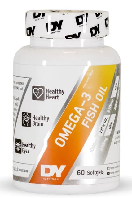 Dorian Yates - Omega-3, aceite de pescado - 60 cápsulas blandas