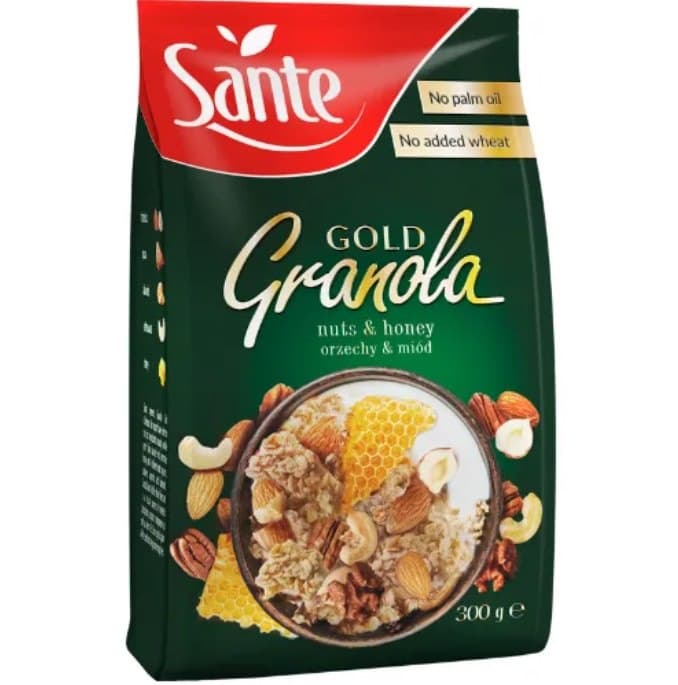 Sante Granola Gold Orzechowa 300g | San – San packaging