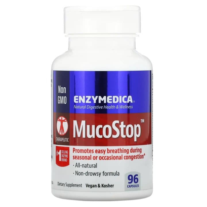 Enzymedica - Mucostop - Respiratory Support – Enzymedica förpackning